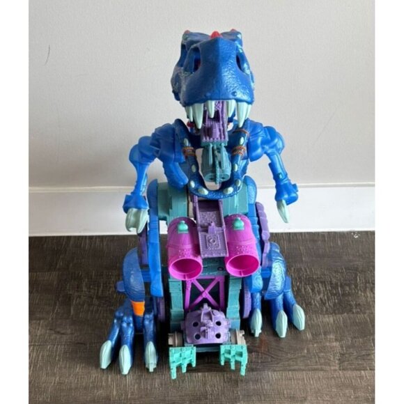 Imaginext Lot Ultra Ice Blue T Rex Dinosaur Pirate Alligator Walking Dino 30x16 - Picture 2 of 11